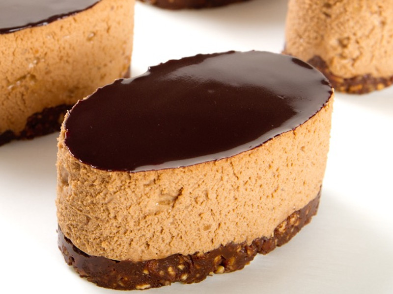 Chocolate Praline Mousse with a Nut Base