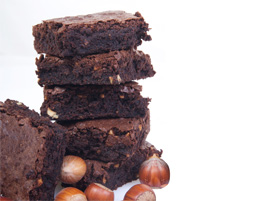 Chocolate & Hazelnut Brownie Dessert Squares <span>Gluten Free Flour - Box of 24</span>