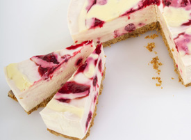 White Chocolate Raspberry Cheesecake 